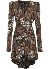 Pinko floral-print ruched dress