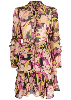 Pinko Piccadilly floral-print ruffled minidress