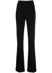 Pinko high-waisted flared crepe trousers