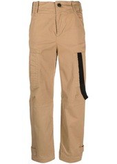 Pinko high-waisted straight-leg cotton trousers
