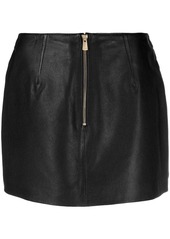 Pinko leather mini skirt