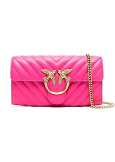 Pinko logo-plaque crossbody bag