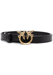 Pinko logo-plaque leather belt