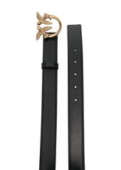 Pinko Love Berry logo-plaque leather belt