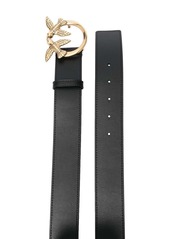 Pinko Love Berry logo-plaque leather belt