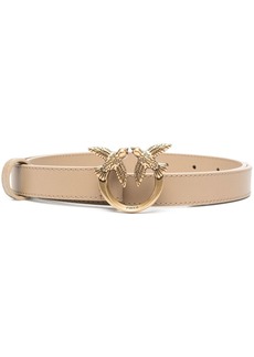 Pinko Love Berry logo-plaque leather belt