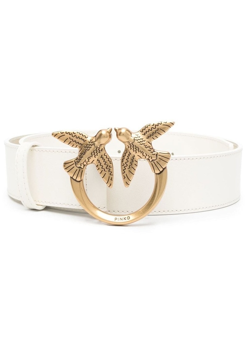 Pinko love bird leather belt