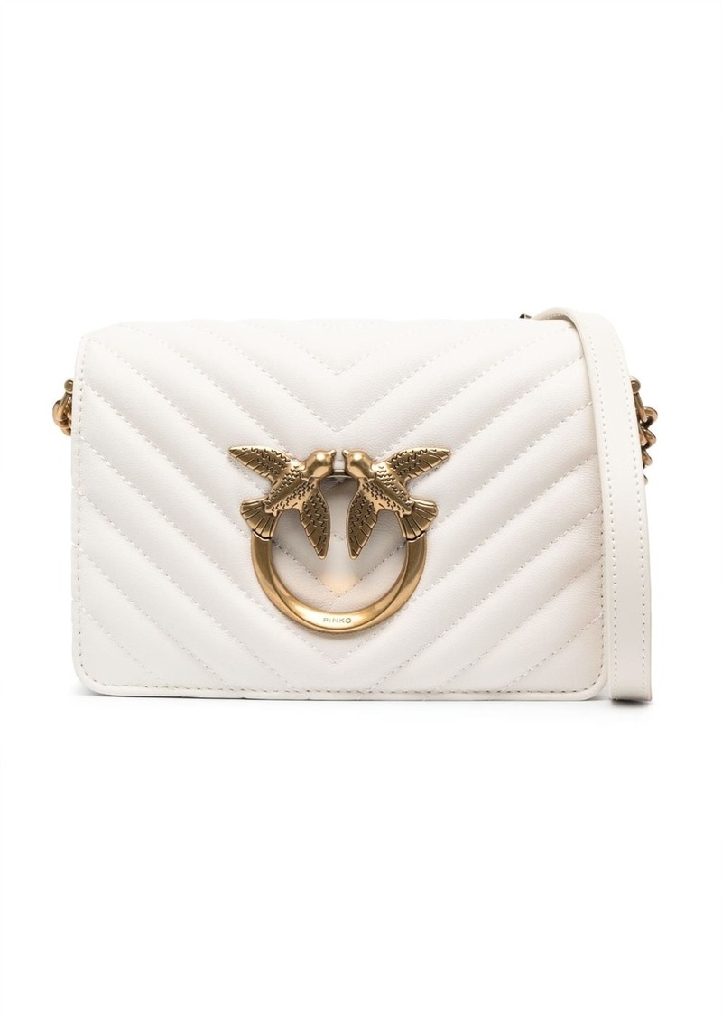 Pinko Love Birds-buckle crossbody bag