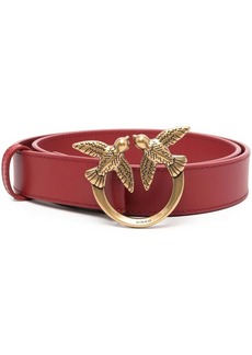 Pinko Love Birds-buckle leather belt