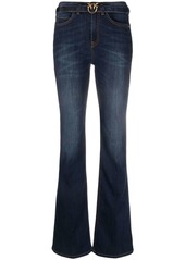 Pinko Love Brids-buckle flared jeans