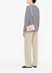 Pinko Love leather crossbody bag