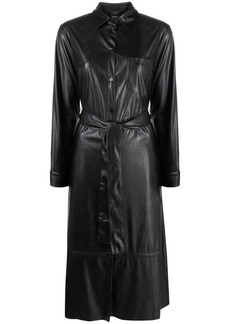 Pinko Maris faux-leather belted dress