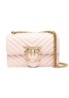 Pinko matelassé-effect crossbody bag