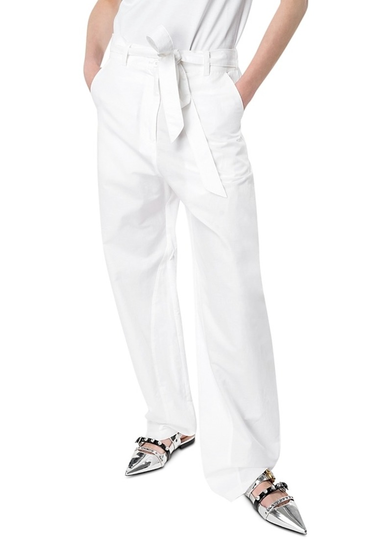 Pinko Barrel Leg Linen Trousers