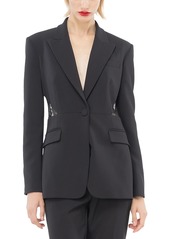 Pinko Cinched Lace Back Blazer