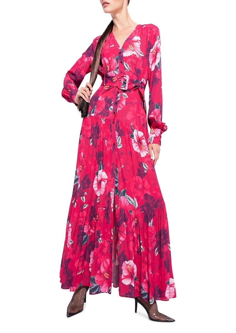 Pinko Constantino Floral Print Maxi Dress