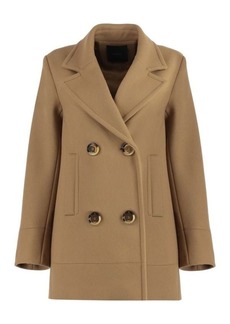 PINKO DOUBLE-BREASTED WOOL COAT
