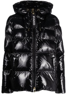 Pinko quilted hooded puffer jacket