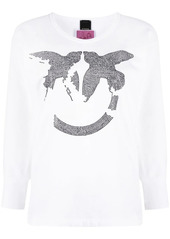 Pinko Reimagine 2.0 rhinestone-embellished sweatshirt