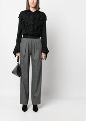 Pinko ruffled long-sleeves blouse