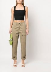 Pinko straight-leg cropped trousers