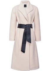 Pinko tie-waist mid-length coat