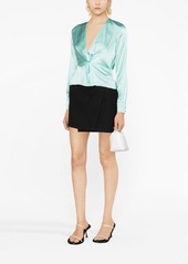 Pinko twist-detail silk blouse