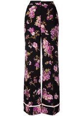 Pinko x Ramadan floral-print wide-leg trousers