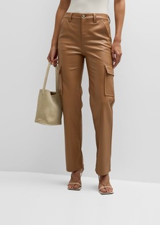 PISTOLA Cassie Faux-Leather Cargo Pants