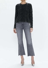 PISTOLA Eva Pullover Sweater In Sandwashed Black