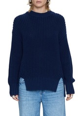 Pistola Helene Side Vent Crewneck Cotton Sweater