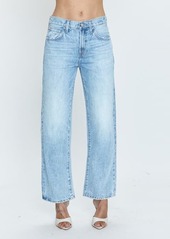 Pistola Lexi Distressed Ankle Wide Leg Jeans