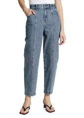 Pistola Lily Balloon Seamed Tapered Hemp & Cotton Jeans in Honeymoon at Nordstrom