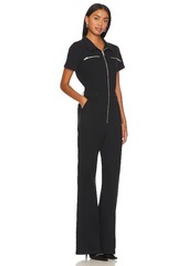 PISTOLA Martina Short Sleeve Flare Jumpsuit