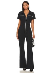 PISTOLA Martina Short Sleeve Flare Jumpsuit