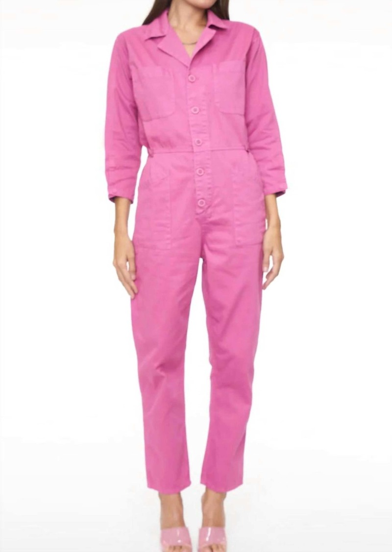 PISTOLA Tanner Field Jumpsuit In Fuchsia