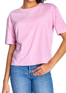 PJ Salvage Back To Basics Tee Shirt Top In Lila Rose