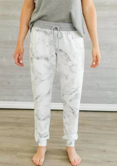 PJ Salvage Marble Jogger In Ivory