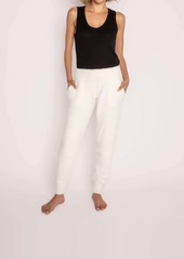 PJ Salvage Mountain Mama Banded Pant In Ivory