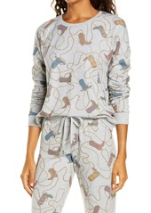 PJ Salvage Boot Print Pajama Top