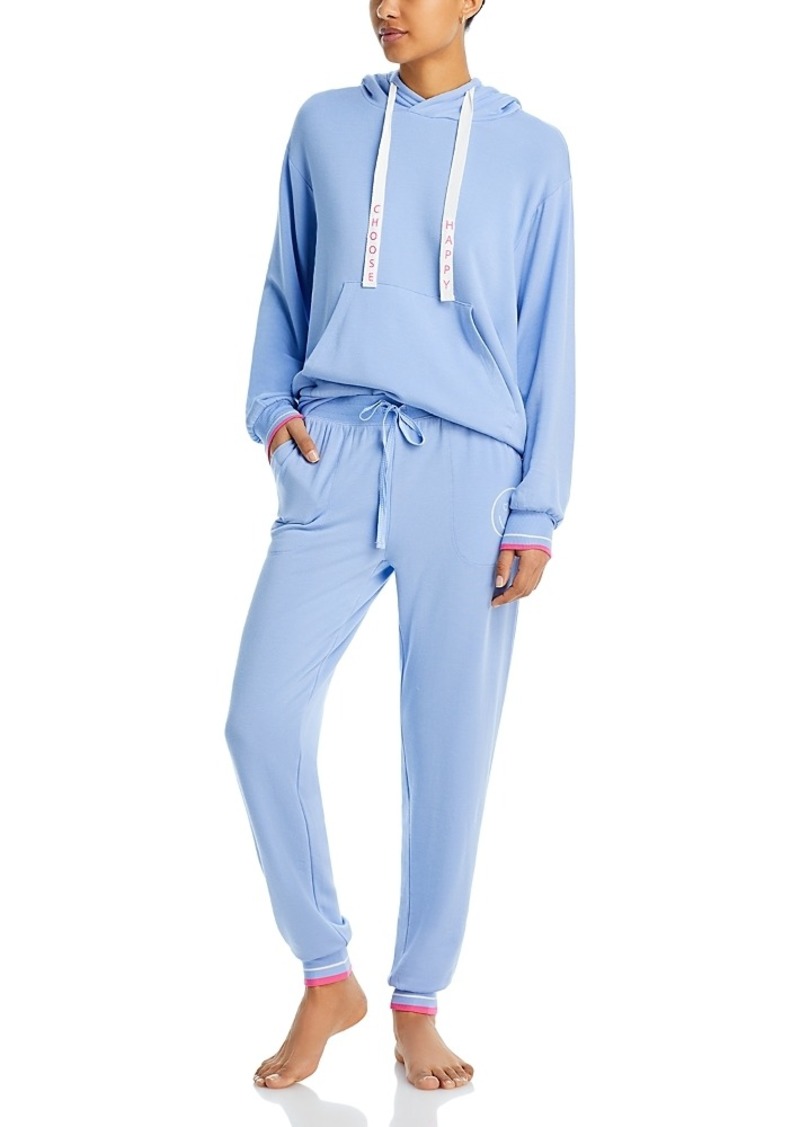 Pj Salvage Choose Happy Fleece Pajamas Set