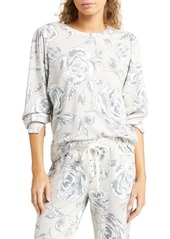 PJ Salvage Floral Print Long Sleeve Pajama Top