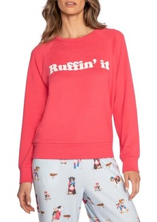 PJ Salvage Ruffin' It Jersey Pajama Sweatshirt