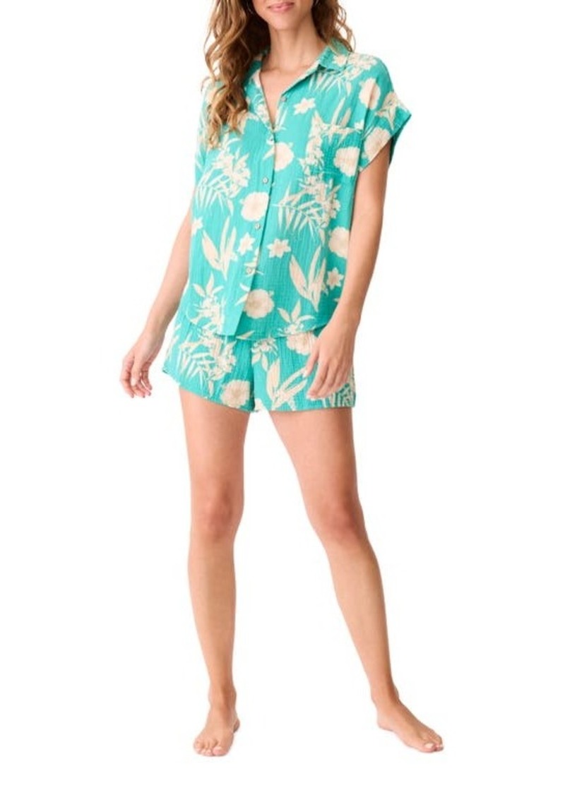 PJ Salvage Tahitian Tropics Cotton Gauze Short Pajamas