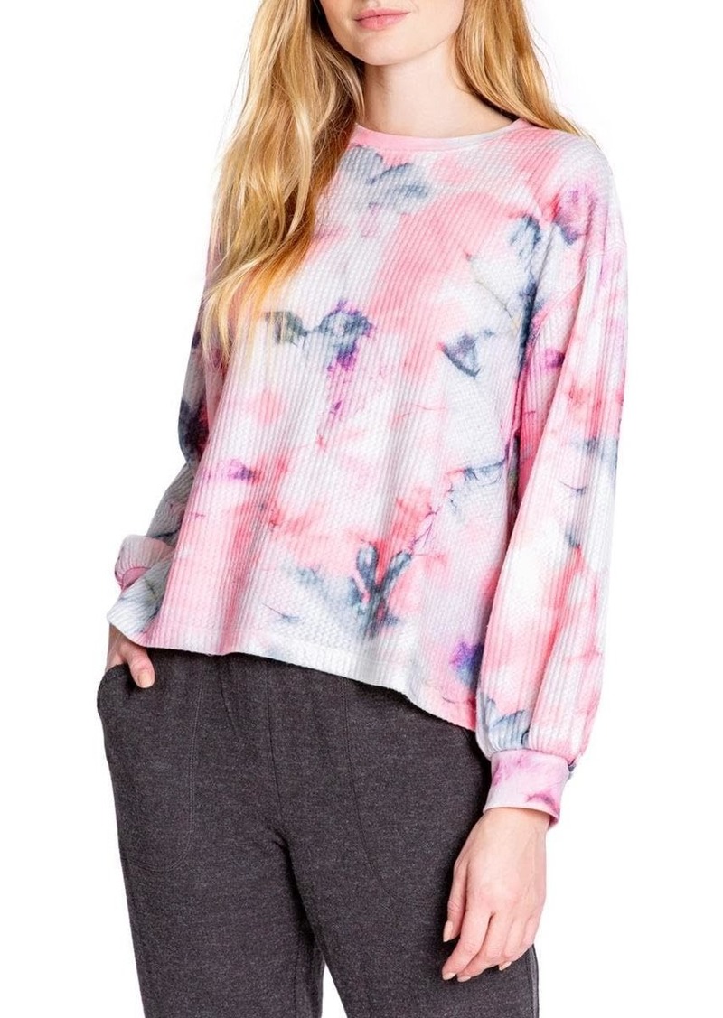 PJ Salvage Women's Loungewear Blurred Lines Long Sleeve Top  XL