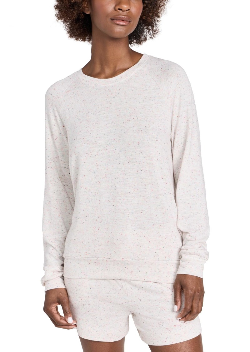 PJ Salvage Women's Loungewear Cozy Confetti Long Sleeve Top  XS