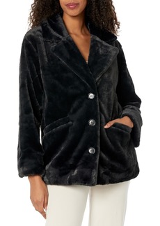PJ Salvage Women's Loungewear Faux Fur Jacket  L