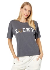 PJ Salvage womens Loungewear Lucky in Love Short Sleeve T-shirt Pajama Top   US