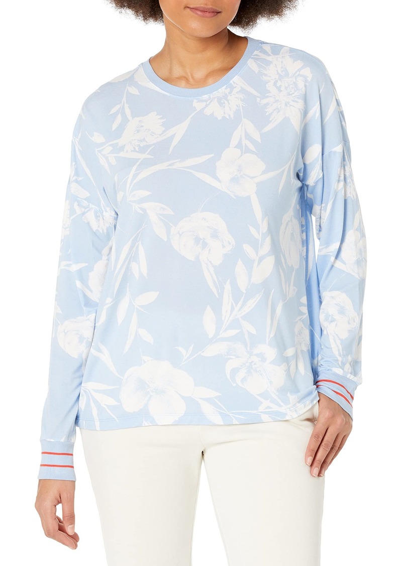 PJ Salvage womens Loungewear Luxe Floral Long Sleeve Pajama Top   US