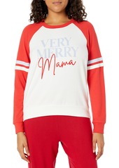 PJ Salvage Women's Loungewear Mountain Mama Long Sleeve Top  S